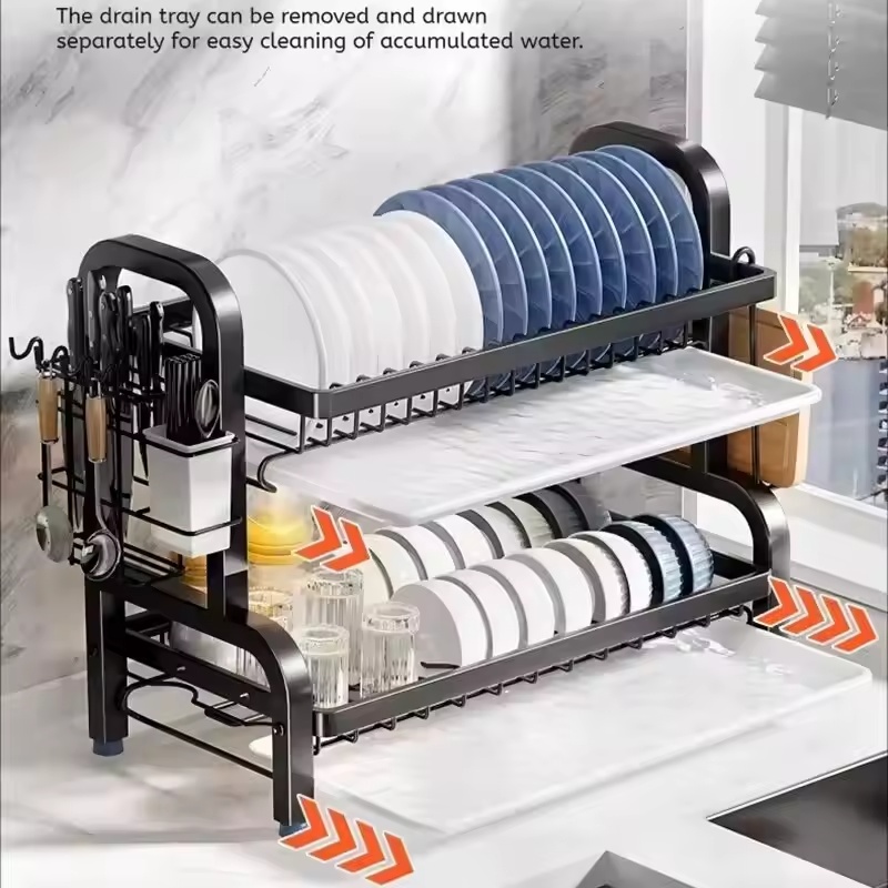 Dish Drying Rack 3-Tier Compac - đánh giá và giá Kitchen Appliances Large