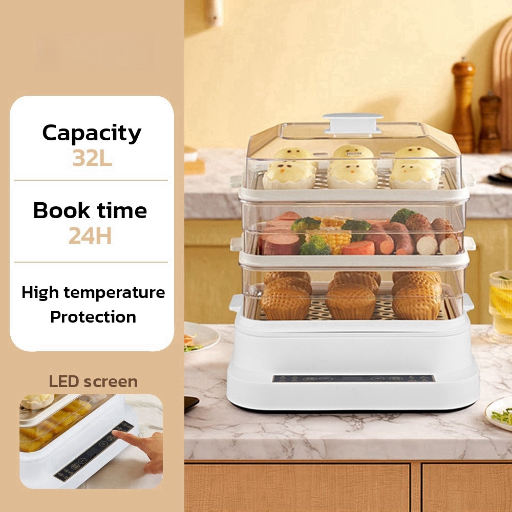 32L Smart Electric Steamer - 3 - đánh giá và giá Kitchen Appliances Large