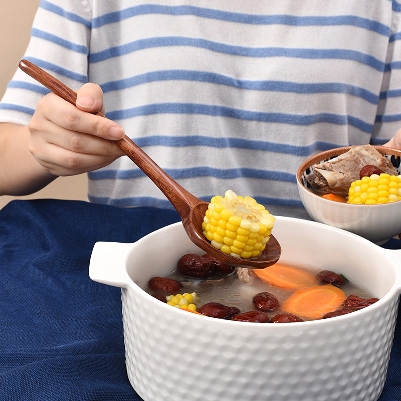 Long Handle Ramen Wooden Spoon - đánh giá và giá Kitchen Appliances Large