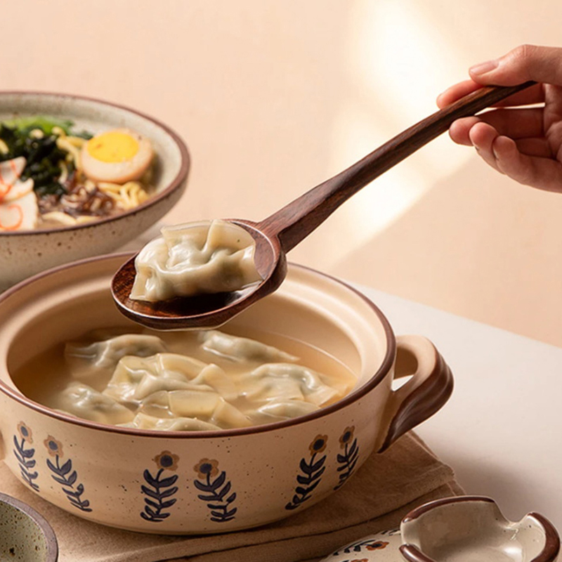 Long Handle Ramen Wooden Spoon - đánh giá và giá Kitchen Appliances Large