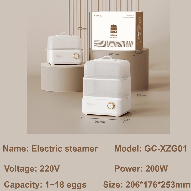 200W Egg Boiler Double Layers  - đánh giá và giá Egg Cooker Rapid