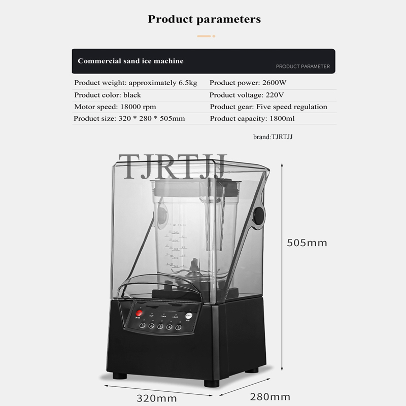 2600W Commercial Blender Fruit - đánh giá và giá Blender High Power