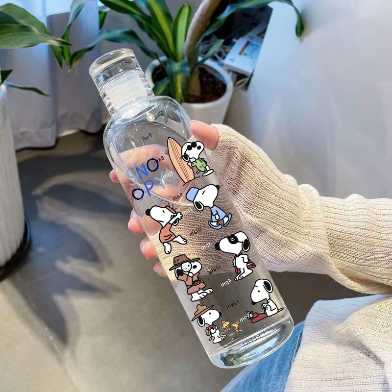 Snoopy Transparent Plastic Cup - đánh giá và giá Kitchen Appliances Large