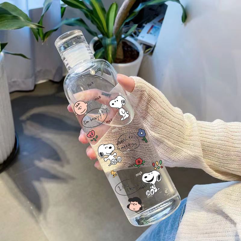Snoopy Transparent Plastic Cup - đánh giá và giá Kitchen Appliances Large